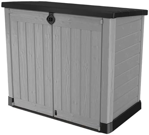 Keter Store It Out Max garden box, garbage can, appliance box, shed for 2 x 240 liter garbage cans.