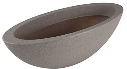 Sesua Pflanzschale oval Taupe/beige