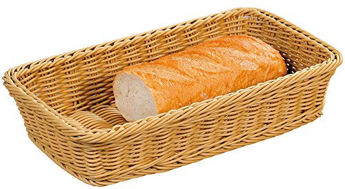 KESPER 19806 Corbeille de Fruits/Pain Plastique Marron 35 x 20 x 7,5 cm