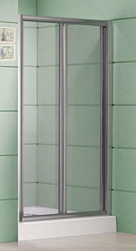 Cabine de douche – Porte pliante – Pour niche de 70 cm – Cristal transparent