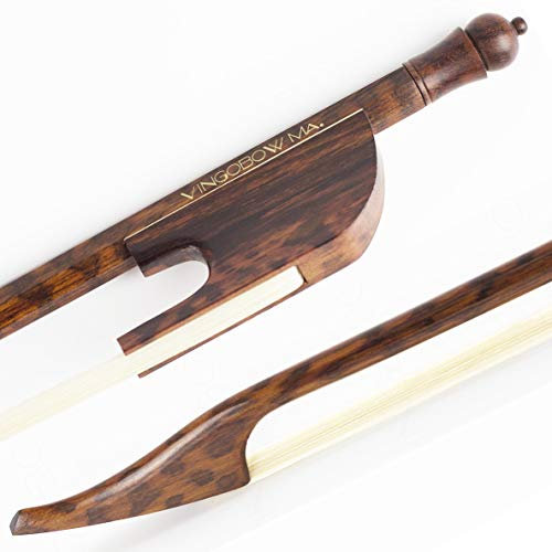 VINGOBOW Barock Geigenbogen Violine Geigen bogen aus Schlangenholz Wunderbare Balance, gute Flexibilität und starker Stock Master Level