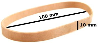 10 x Aros Gomas Elasticas Super Resistente para Paquetes Grandes Papel Sobres