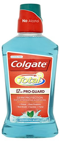 Colgate Total Spearmint Burst Mouthwash, 500 ml