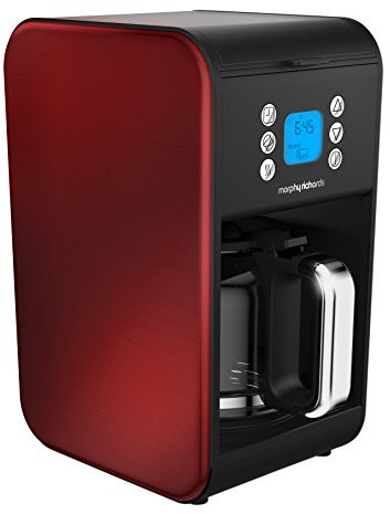 Morphy Richards 162009 Pour Over Filter Coffee Maker, 1.8 Litre, 900 W, Red, Morphy Richards Coffee Machine