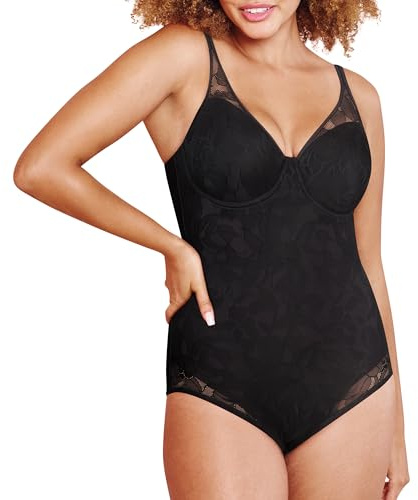 Bali womens Ultra Light Briefer Fajas Df6552 Shapewear Bodysuit, Black, 36D US