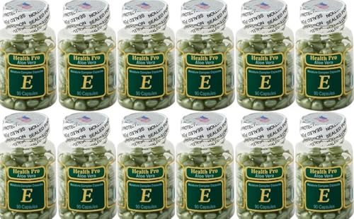 Nu-Health Aloe Vera Moisture Complex Vitamin E Oil for Skin | 90 Capsules Topical Serum for Hydrated Silky Skin | Pack of 24