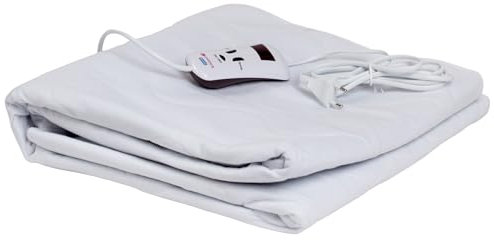 Pekatherm UP110DF - Einzelnes Wärmeunterbett aus Polyester, Mittlere Reichweite, 150 x 80 cm | Elektrische Unterbettdecke | mit Abschaltautomatik