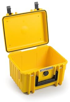 B&W International Transportkoffer Outdoor 2000 (PP.66) Gelb – Leerkoffer – wasserdicht (IP67), staubdicht, schlagfest, extrem robust