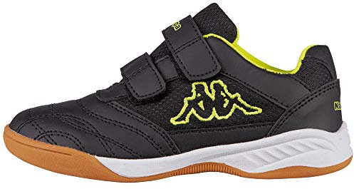 Kappa Unisex Kinder Kickoff K 260509K Sneaker,1140 black/yellow, 40 EU