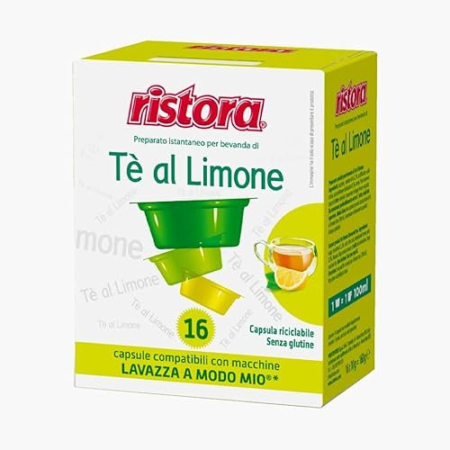 I0390 64 CAPSULE RISTORA TE' AL LIMONE COMPATIBILE LAVAZZA A MODO MIO