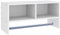 HOMCOM Wall Mounted Coat Hanger Hooks Rack Stand Hallway Coat Rack Rail & Storage Shelf Hanging Coat Organizer (White)