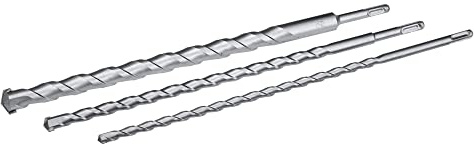 Rolson 48696 3 pc 400 mm SDS Drill Bit Set (12, 16, 25 mm)