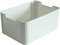 Curver Style Rattan Effect Kitchen, Living room, Bathroom, Bedroom, Utility Medium Rectangular Storage Basket 18 Litres - White, Cream