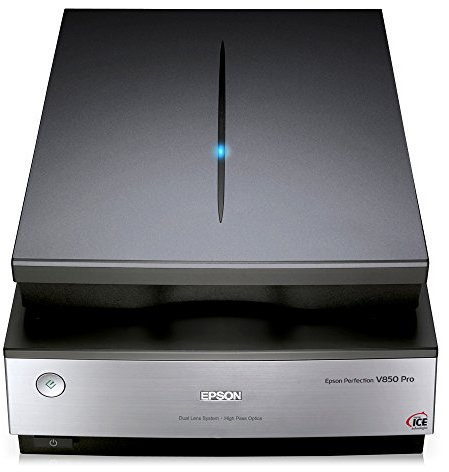 Epson Perfection V850 Flachbettscanner 6400 x 9600DPI A4 Schwarz, Metallisch - Scanner (216 x 297 mm, 6400 x 9600 DPI, 48 Bit, 48 Bit, 6 Sekunde/Seite, Flachbettscanner)