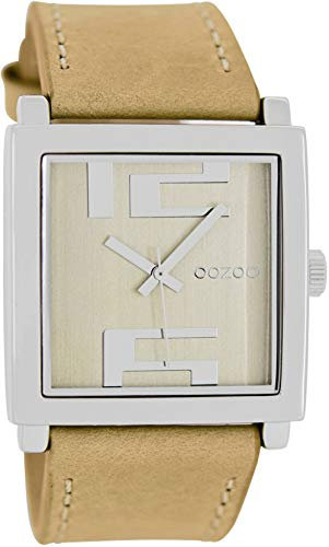 Oozoo C6815 Damenuhr, Lederarmband, Sandfarben, Band