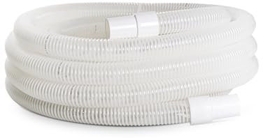 FITT EVAPOOL 12 m – Tubo Spiralato, Galleggiante per Pulizia della Piscina, con Manicotti Non Removibili, Diametro Interno Raccordo 38 mm, Bianco