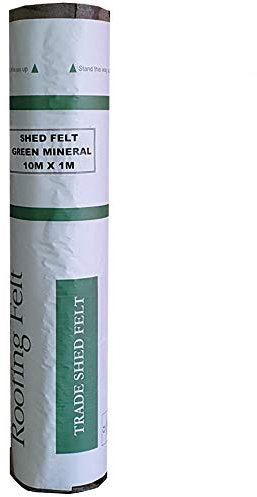 BillyOh Roofing Felt Green Mineral Standard Grade Shed Felt 10m