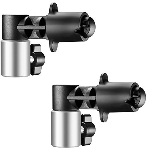 NEEWER Lot de 2 Supports de réflecteur pour Toile de Fond, Support de réflecteur Robuste en Alliage d'aluminium, Support de positionnement pour Support d'éclairage avec Goujon de 5/8, RF-NA-2