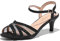 DREAM PAIRS Womens Wedding Prom Bridal Shoes Ladies Ankle Strap Peep Toe Low Kitten Heels Sandals Party Occassion Dress Shoe,Black Size 6 UK, NINA-166