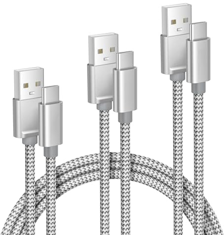 Elebase iPhone 17 17e Pro Max Charging Cable 1.5/3.3/6.6FT 3Pack,USB A to Type C Car Charger Cord,USBC Carplay Cable for New Apple 16 Plus iPad 10 Mini 7 Air 8,Airpods,Samsung Galaxy S26 S25 A17 Ultra