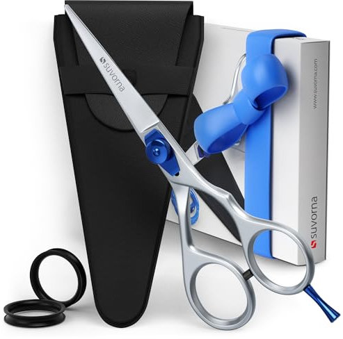 Forbici da parrucchiere professionali Suvorna - Forbici per capelli da 5,5 pollici - Forbici giapponesi per taglio dei capelli - Lame per forbici da barbiere affilate come rasoi