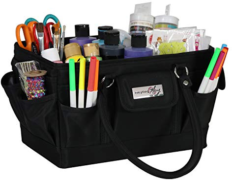 Everything Mary Deluxe Collapsible Store & Tote Organizer with Handles – Multipurpose Storage for Diapers, Snacks, Crafts, Toys, Office Supplies & Everyday Essentials