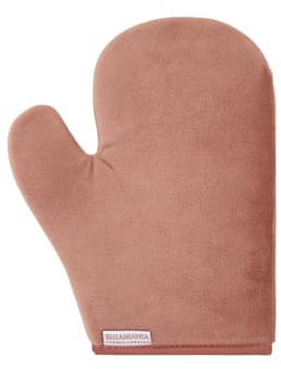 Bellamianta Luxury Double Sided Tanning Mitt, Velvet Fake Tan Mitt | Reusable, Face and Body Application, Machine Washable, Streak Free Finish, Water Resistant