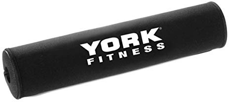 York Fitness Olympic Barbell Squat Pad protection for Neck & Shoulders Perfect for Weight Lifting Squats Lunges Home Gym Equipment (Black)