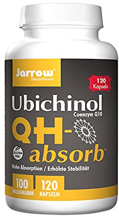 Q10 QH-absorb, 100 mg, Coenzym Q10 nicht oxidiert, Ubichinol, reduzierte Form, 120 Weichkapseln, optimal bioverfügbar, Jarrow Deutschland