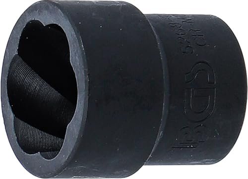 BGS 5268-22 | Twist Socket (Spiral Profile) / Screw Extractor | 12.5 mm (1/2) Drive | 22 mm