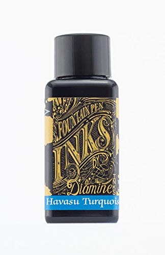 Diamine 30 ml Bottle Fountain Pen Ink, Havasu Turquoise by Diamine