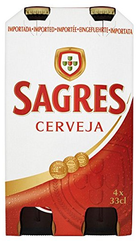 Sagres Imported Portuguese Beer (24 x 330ml Bottles)