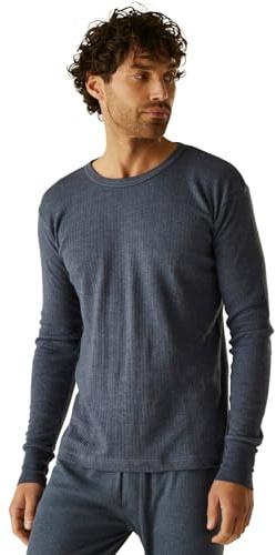 Regatta Professional Mens Short Sleeved Thermal Vest Base Layer Denim
