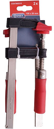 Connex COXT865215 Lot de 2 Serre-joints bricolage 150 x 50 mm