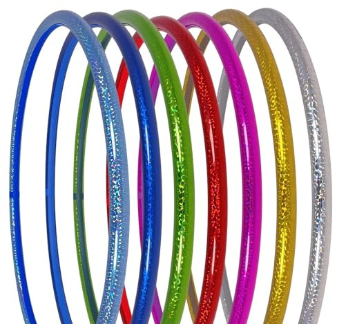 hoopomania Zirkus Hula Hoop, Hologramm Farben, Ø 80cm, Türkis