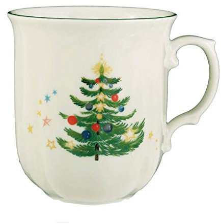 Seltmann Weiden 001.300499 Marieluise julmugg med handtag 0,27 l, porslin, grön/flerfärgad