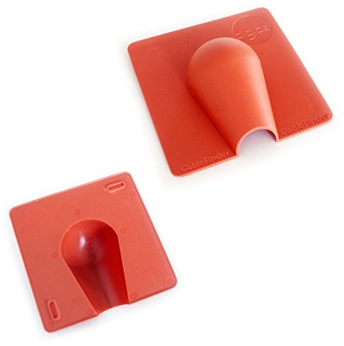 Loops QTY 2 - Cable Wire/Lead Hole Tidy Blast Outlet - Orange Hide Burst Cover Wire Wall/Brick Buster Plate - Satellite/Aerial/Coaxial/Ethernet