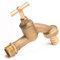 Messing Wasserhahn 3/4 REHAU mit Schlauchverschraubung
