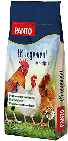 PANTO Hühnerfutter Legemehl 25 kg – Legehennenfutter für die Legephase, Alleinfuttermittel für Hühner - für goldgelbe Eier