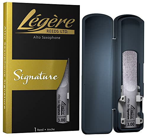 Légère Reeds - Anche Pour Saxophone Alto, Signature, Force 3.00 (ASG3.00) - Anche Synthétique Haut de Gamme Pour Bois