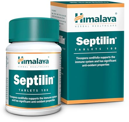 Himalaya Herbals Septilin Herbal Food Supplement, Natural Support for Immune System, Tablets with Herbal Extracts | Antioxidants Rich - 100 Capsules