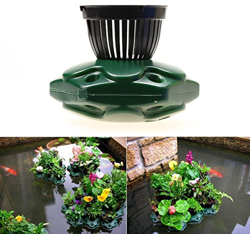 4pcs Aquaponics Floating Pond Planter Basket Kit - Hydroponic Island Gardens