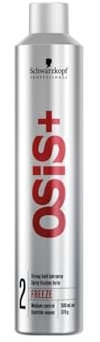 Schwarzkopf OSiS+ Freeze Finish Haarspray für starken Halt, 500 ml, 1er Pack, (1x 0,5 L)