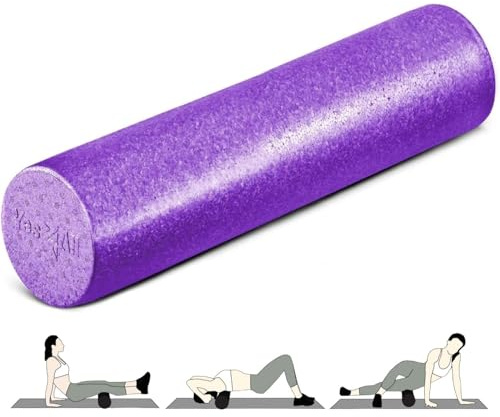 Yes4All Hochdichte Faszienrolle 30/45/60/90 CM Foam Roller, Schaumstoffrolle für Rücken Wirbelsäule, Beine, Pilates Rolle, Regeneration, Dehnung & Fitness-Rolle zur Selbstmassage, Viele Farboptionen