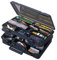 Meiho Versus 3070 Angelbox schwarz - Angelkasten 38x27x12cm, Angelkoffer schwarz