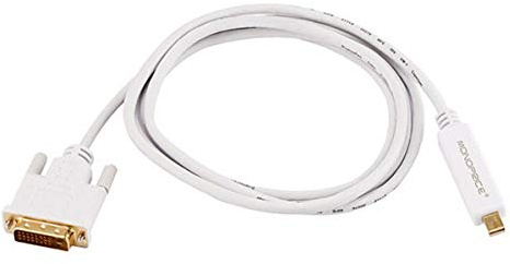 Monoprice 6ft 32AWG Mini DisplayPort to DVI Cable - White