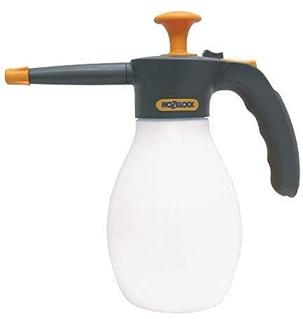 HOZELOCK - Pressure Sprayer Standard 1L : Ideal for Indoor/Outdoor Tasks, 11cm Extension for Precise Spraying, Ergonomic Handle with Continuous Spray Function [4124 0000]