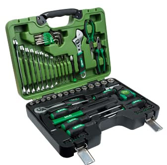 SALKI | Mallette d'Outils | Set de 78 Pièces Multiusage | Couleur Vert