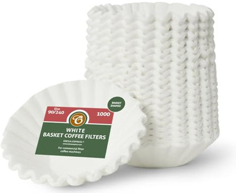 EDESIA ESPRESS - Pack de 1000 filtros de papel para café - Para cafeteras de uso comercial - 90/240 mm