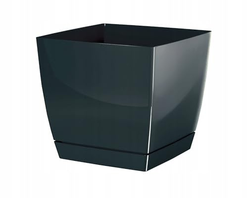 Prosper plast dukp210–426U 21 x 21 x 19,2 cm Coubi blomkruka – mörkgrå